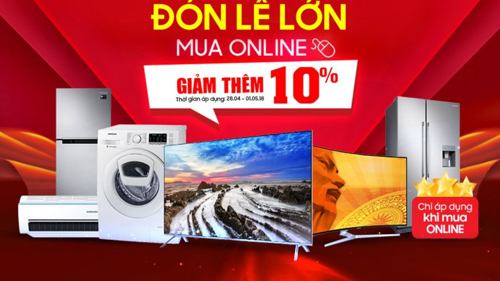 Điện Máy Chợ Lớn giảm giá 10% tất cả sản phẩm dịp lễ 30/4 1