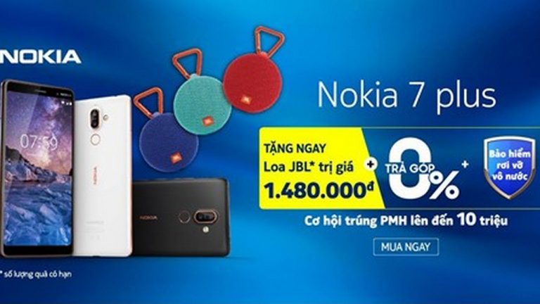 ViethongA đang bán Nokia 7 Plus tặng kèm loa JBL trị giá 1.480.000đ