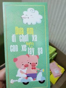 Những mẫu bao lì xì hình heo hài hước 2019 14