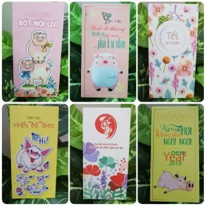 Những mẫu bao lì xì hình heo hài hước 2019 10