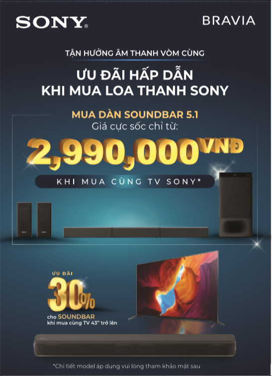 Chương trình ưu đãi mùa hè 2020 của Sony áp dụng cho sản phẩm nào? 5