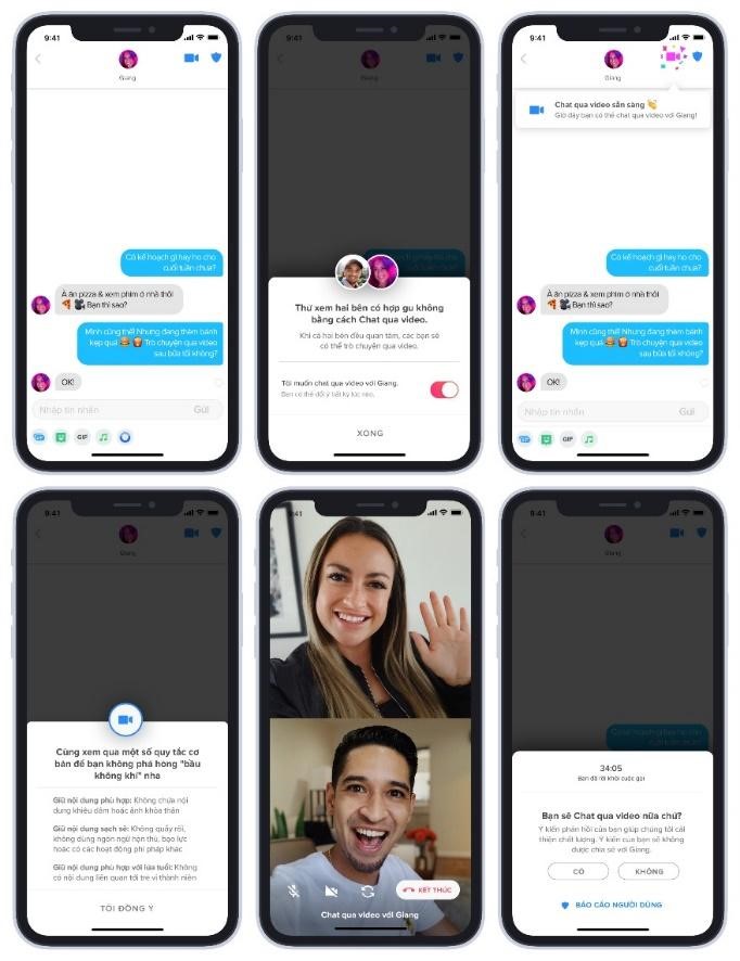 Tinder thử nghiệm tính năng Face To Face Video Chat 1