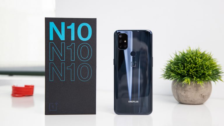 Hình ảnh mở hộp smartphone OnePlus Nord N10 5G giá 7,990,000 đồng
