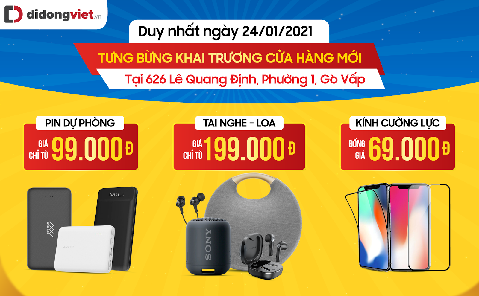 Hàng loạt điện thoại iPhone được giảm giá sâu ngày khai trương Di Động Việt Gò vấp 13