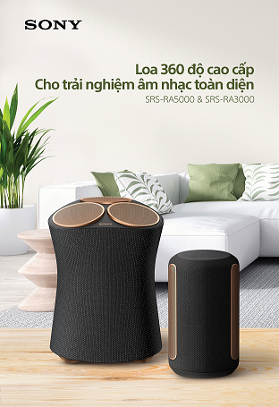 Loa Sony SRS-RA5000 và SRS-RA3000 bán ra từ tháng 4, thiết kế độc đáo, âm thanh ấn tượng 1