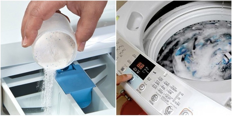 Mẹo xử lý quần áo dính vệt trắng sau khi giặt bằng máy giặt 2