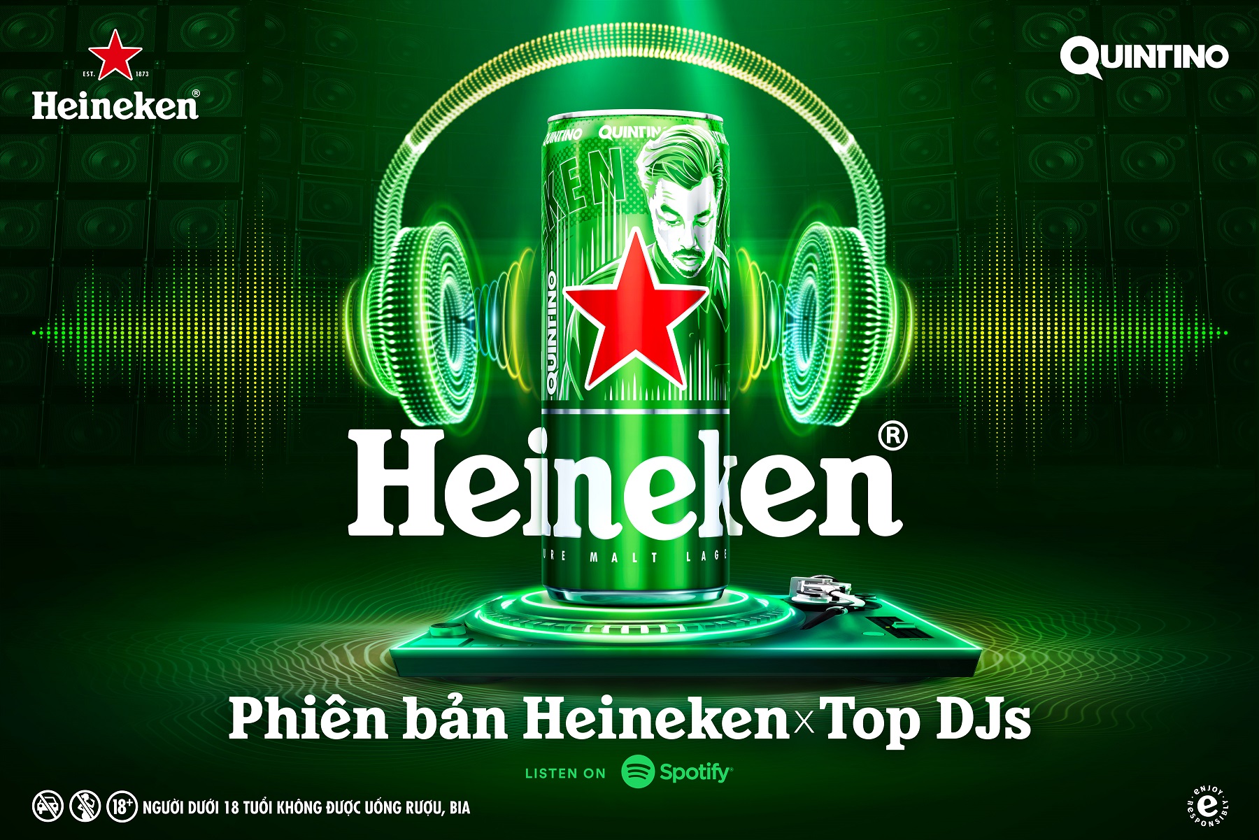 Heineken ra mắt phiên bản lon cao giới hạn Heineken® x Top DJ 3