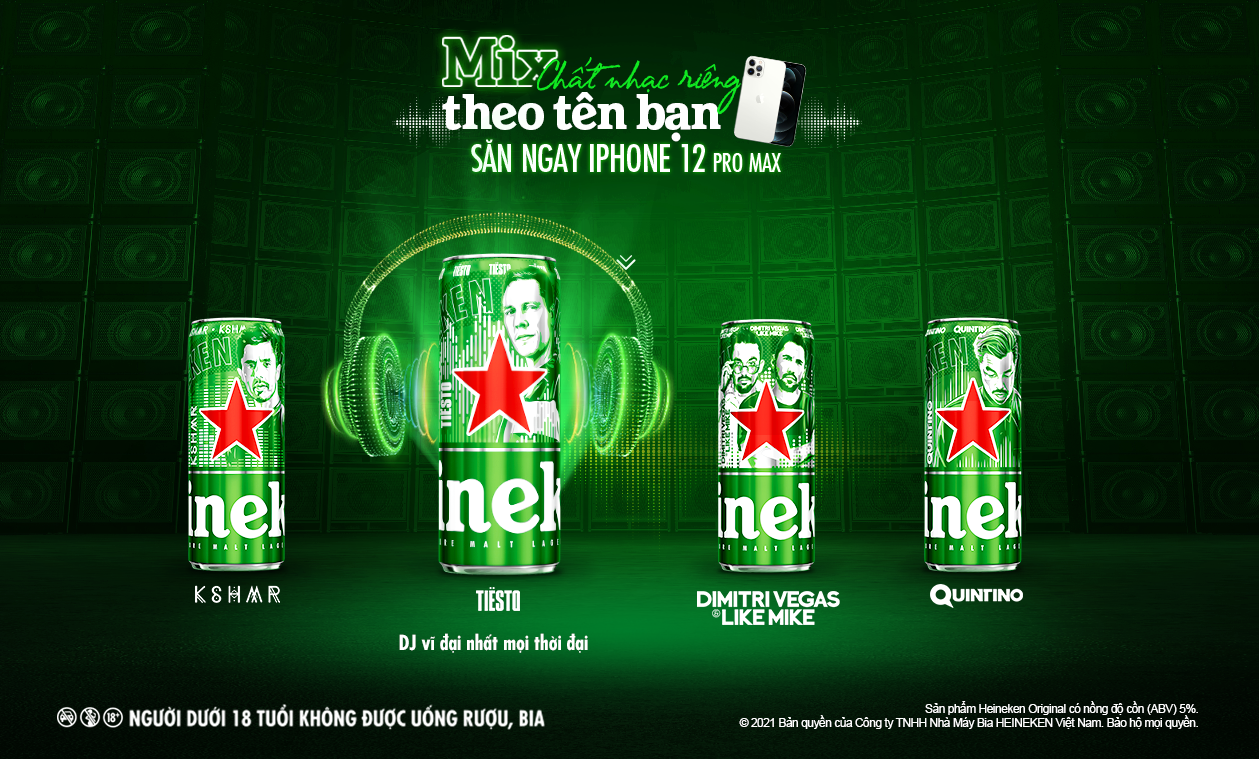 Heineken ra mắt phiên bản lon cao giới hạn Heineken® x Top DJ 1