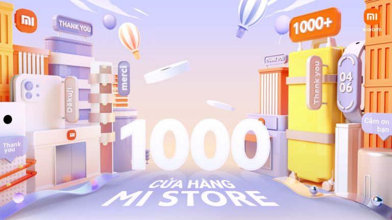 Săn hàng Xiaomi giá 1000 đồng nhân dịp hãng cán mốc 1000 cửa hàng Mi Store