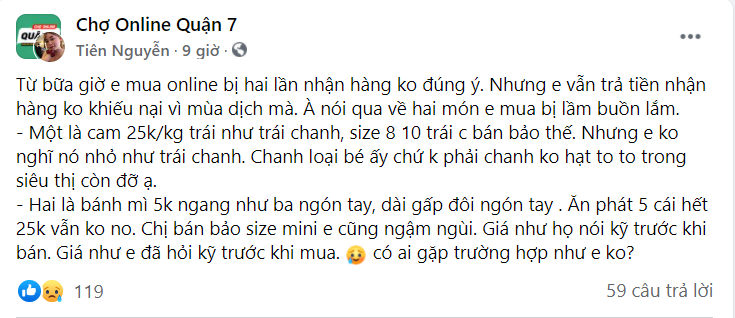 Những câu chuyện "cười ra nước mắt" khi mua thực phẩm online trên mạng trong mùa dịch 1