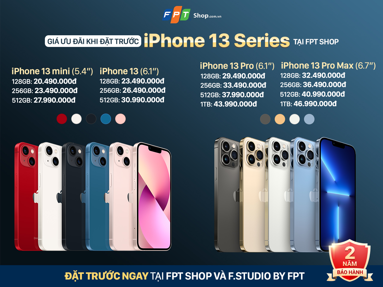 FPT Shop và F.Studio by FPT chính thức nhận đặt trước iPhone 13 Series kèm ưu đãi 6 triệu 17