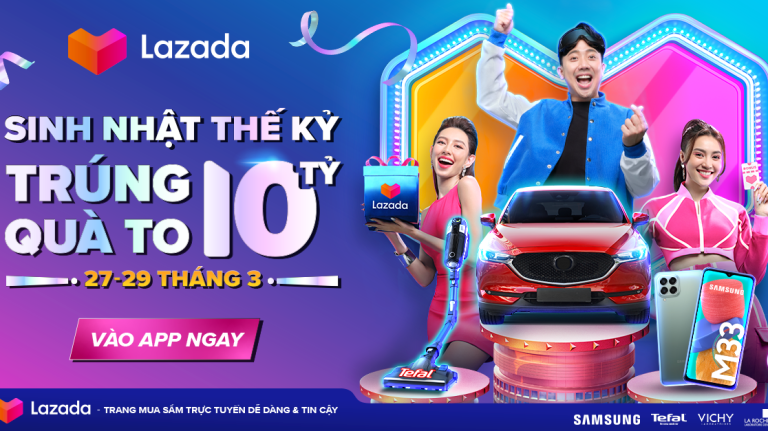 Mừng sinh nhật 10 tuổi, Lazada tung triệu deal hot giảm đến 50%