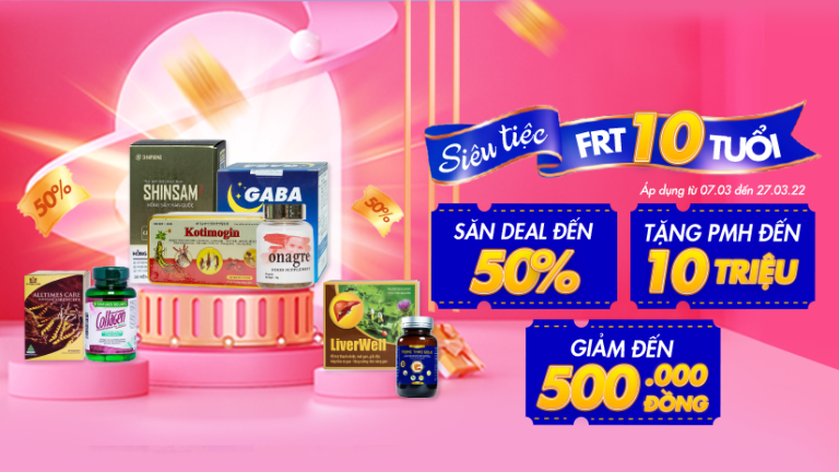 FPT Long Châu khuyến mại giảm giá 50% mừng FPT Retail 10 tuổi