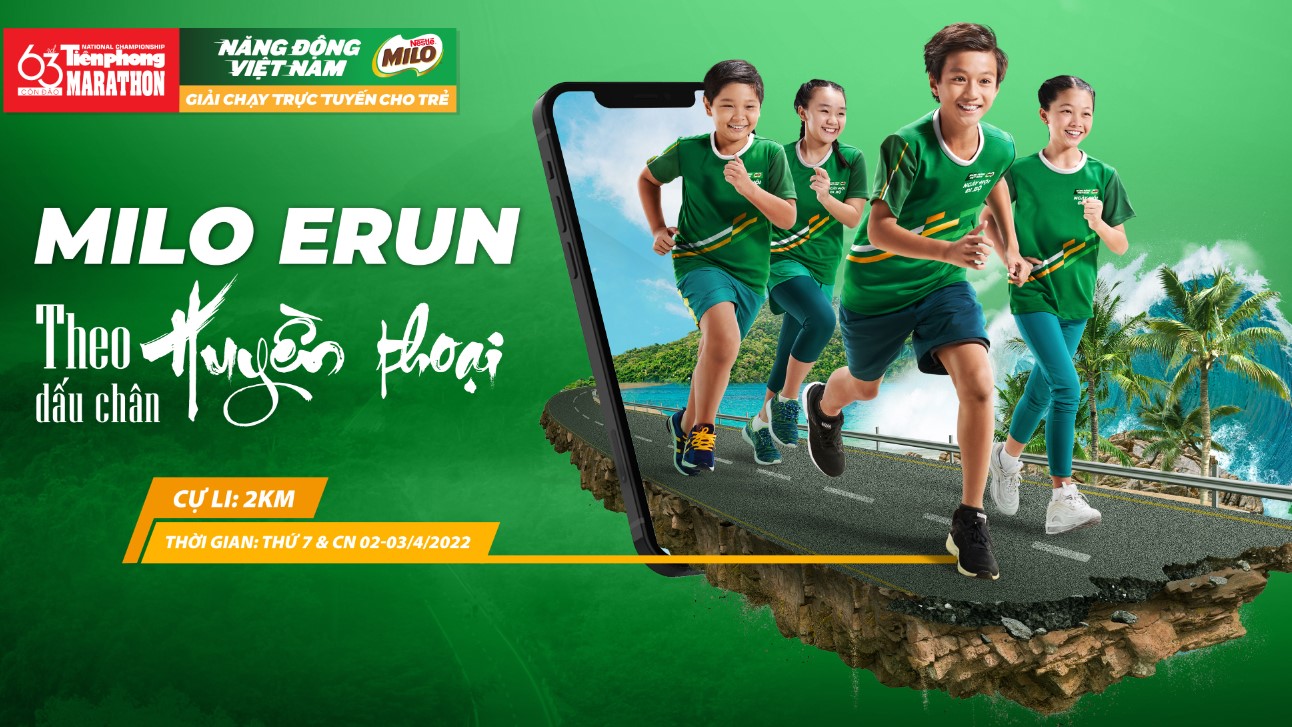 Nestlé MILO lần đầu tổ chức Giải chạy bộ trực tuyến cho trẻ em MILO Erun 5