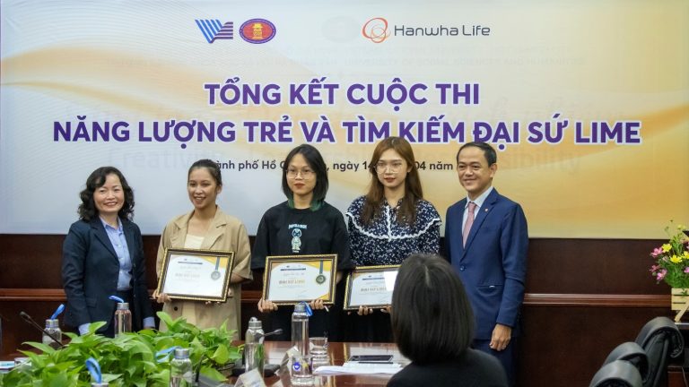 Hanwha Life Việt Nam công bố 3 đại sứ xuất sắc từ cuộc thi viết “Năng lượng trẻ – Tìm kiếm đại sứ Lime”