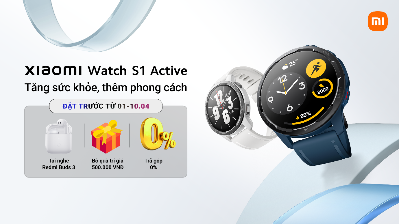 Xiaomi Watch S1 Active chính thức mở bán tại thị trường Việt Nam 9