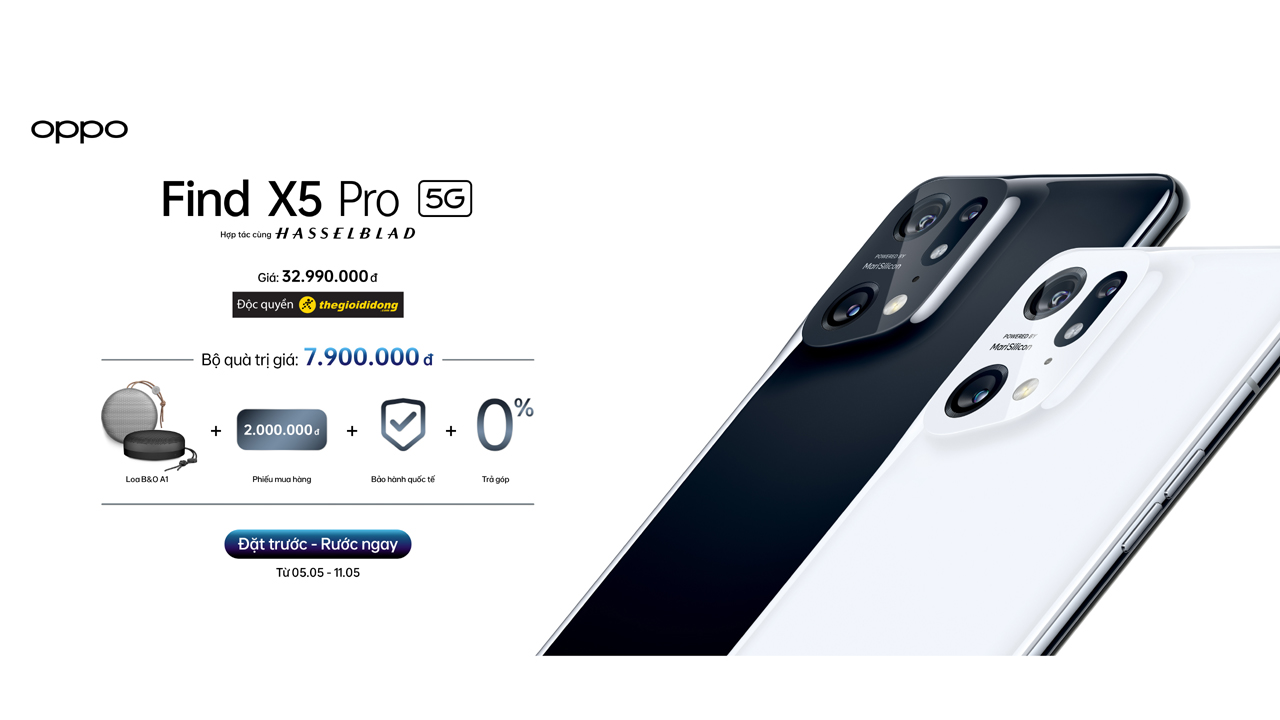 Chính thức cho đặt hàng OPPO Find X5 Pro, quà tặng kèm trị giá 7.9 triệu đồng 24