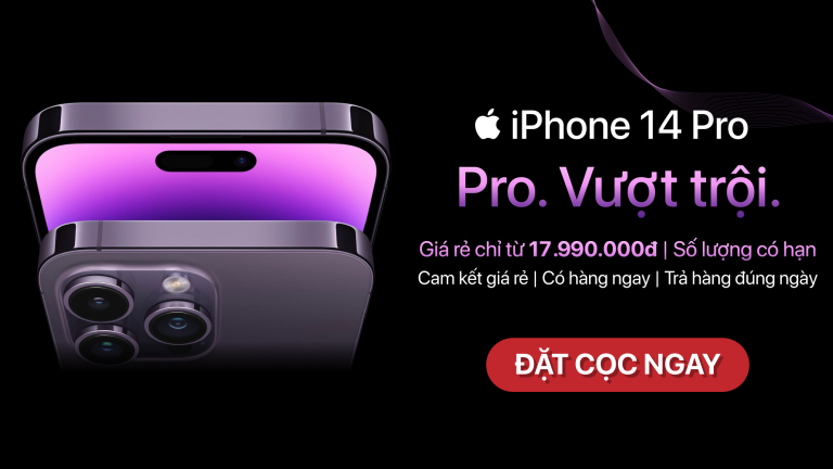 Di Động Việt nhận đặt cọc iPhone 14, ưu đãi 10 triệu đồng, cam kết có hàng ngay và trả đúng ngày