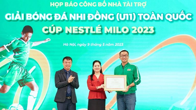 Nestlé MILO đồng hành cùng Giải Bóng đá Nhi đồng (U11) toàn quốc – Cúp Nestlé MILO 2023
