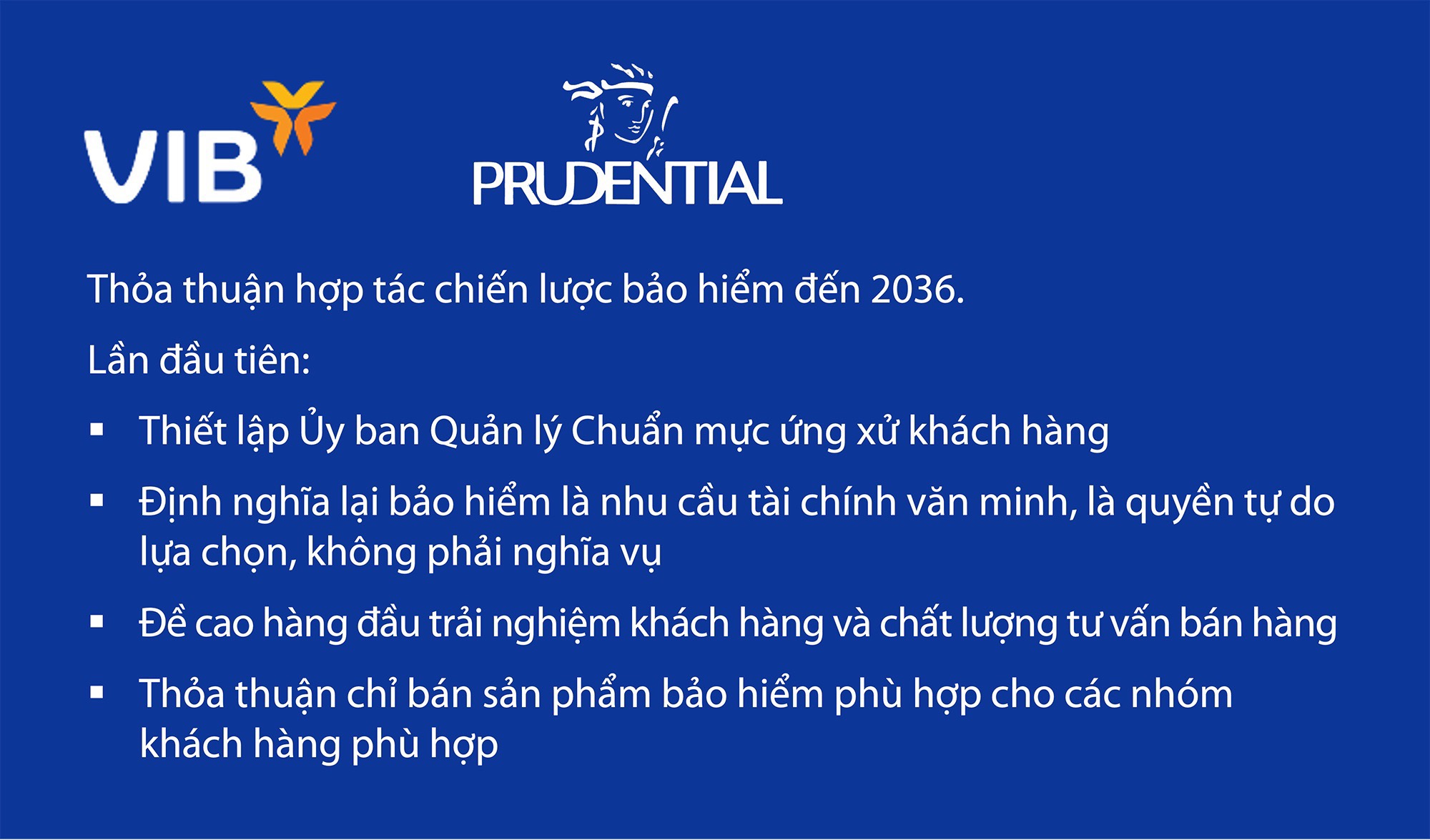 Prudential Việt Nam và VIB gia hạn thỏa thuận hợp tác chiến lược đến năm 2036 2