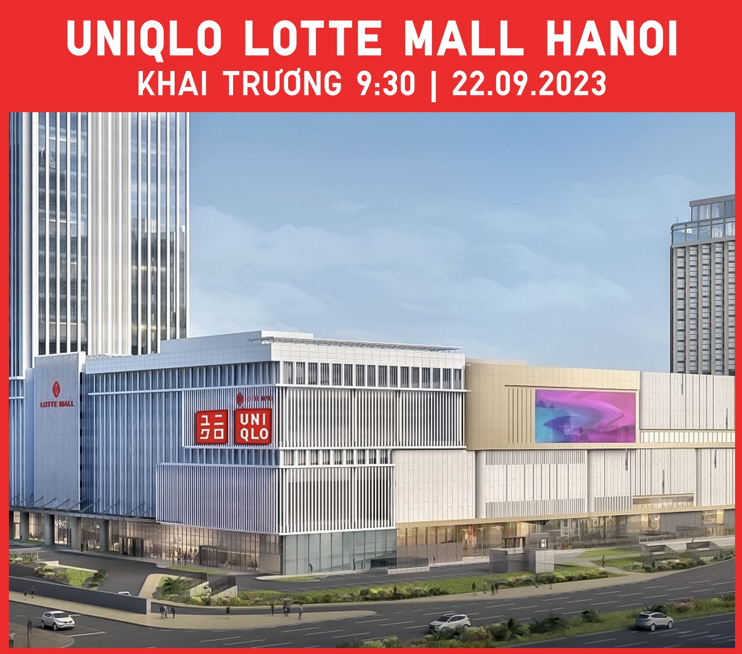 UNIQLO công bố khai trương cửa hàng UNIQLO LOTTE MALL HANOI vào ngày 22/9 5