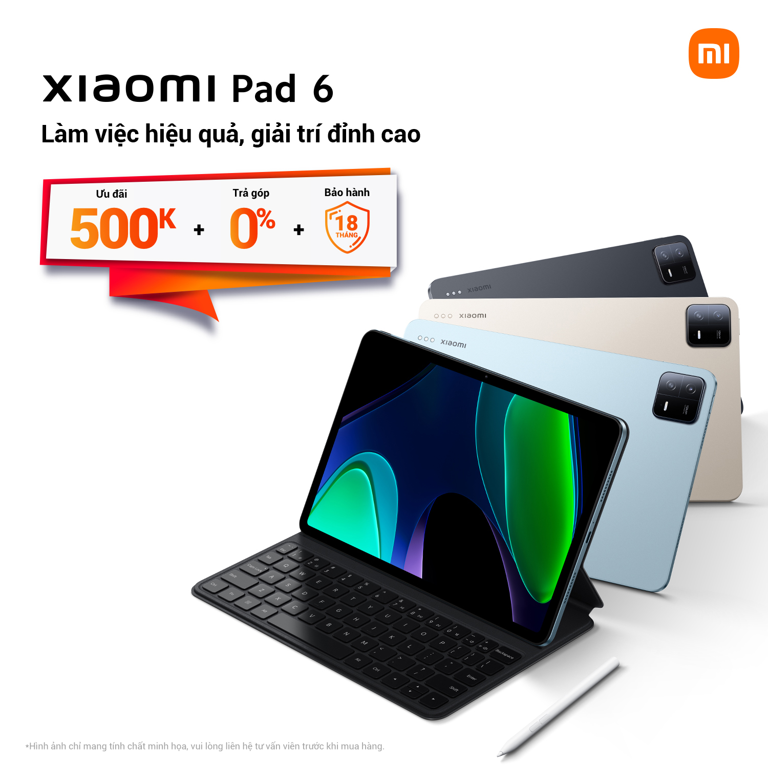 Xiaomi Pad 6 chính thức ra mắt, giá từ 9,49 triệu đồng kèm ưu đãi hấp dẫn 18