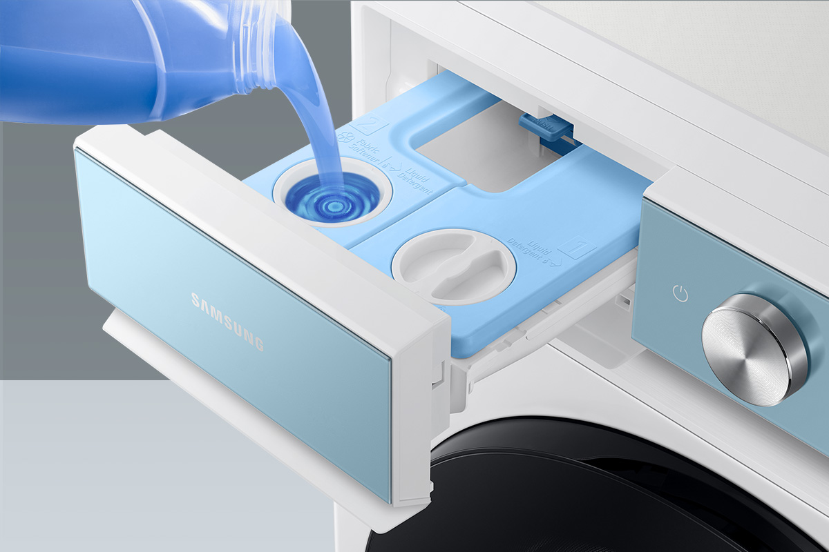 Samsung ra mắt máy giặt thông minh Bespoke AI™ kết hợp công nghệ Tự động phân bổ nước giặt xả theo độ bẩn và Cảm biến chất liệu sợi vải 12