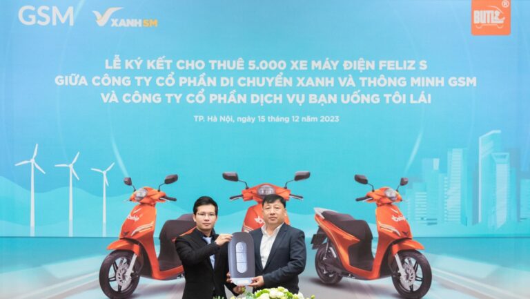 Bạn Uống Tôi Lái thuê 5.000 xe máy điện VinFast từ GSM, triển khai dịch vụ tại 13 tỉnh miền Tây Nam Bộ