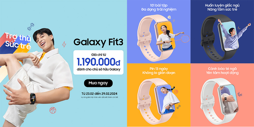 Ra mắt Samsung Galaxy Fit3 hoàn toàn mới 9