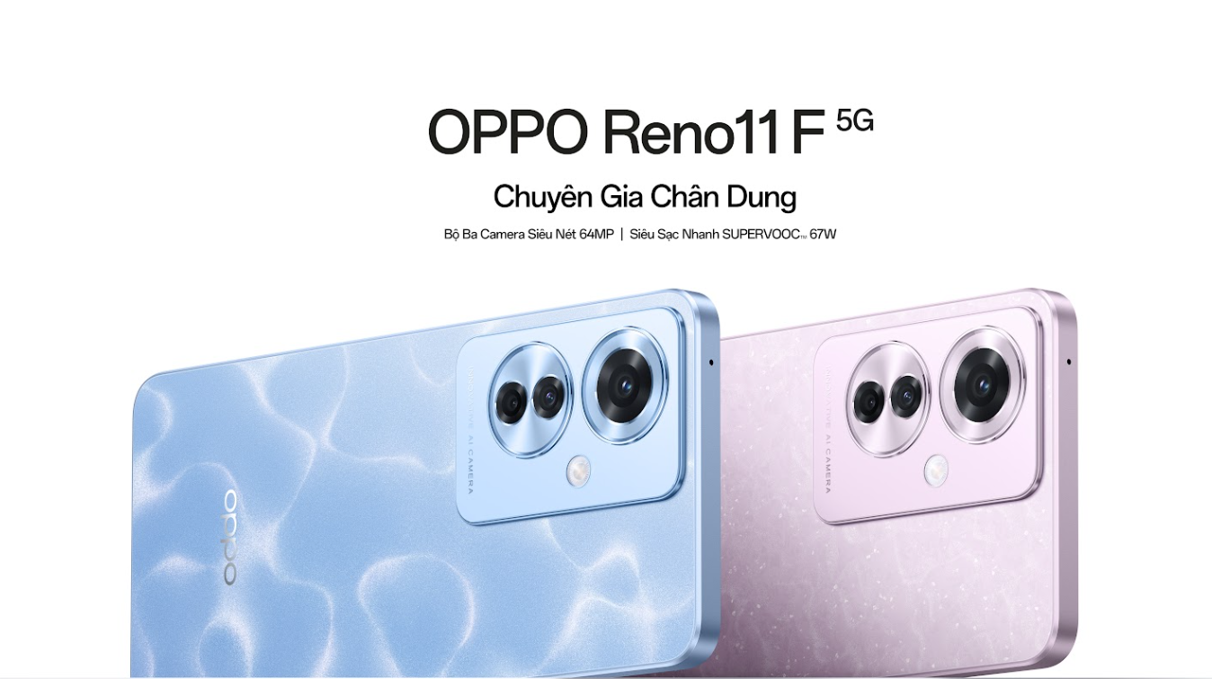 OPPO Reno11 F 5G chính thức được mở bán ngày 8/3, giá 8.99 triệu đồng tặng kèm loa Olike S4 15