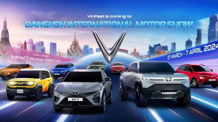 VinFast sẽ tham dự Triển lãm Ô tô Quốc tế Bangkok lần thứ 45 và chính thức ra mắt thương hiệu tại Thái Lan