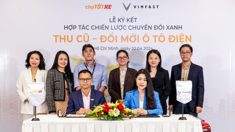 VinFast hợp tác Chợ Tốt triển khai chương trình thu cũ – đổi mới ô tô điện
