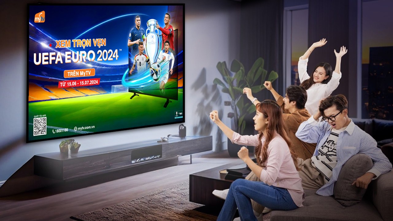 Người dùng có thể thưởng thức trọn vẹn vòng chung kết Euro 2024 trên truyền hình MyTV 5