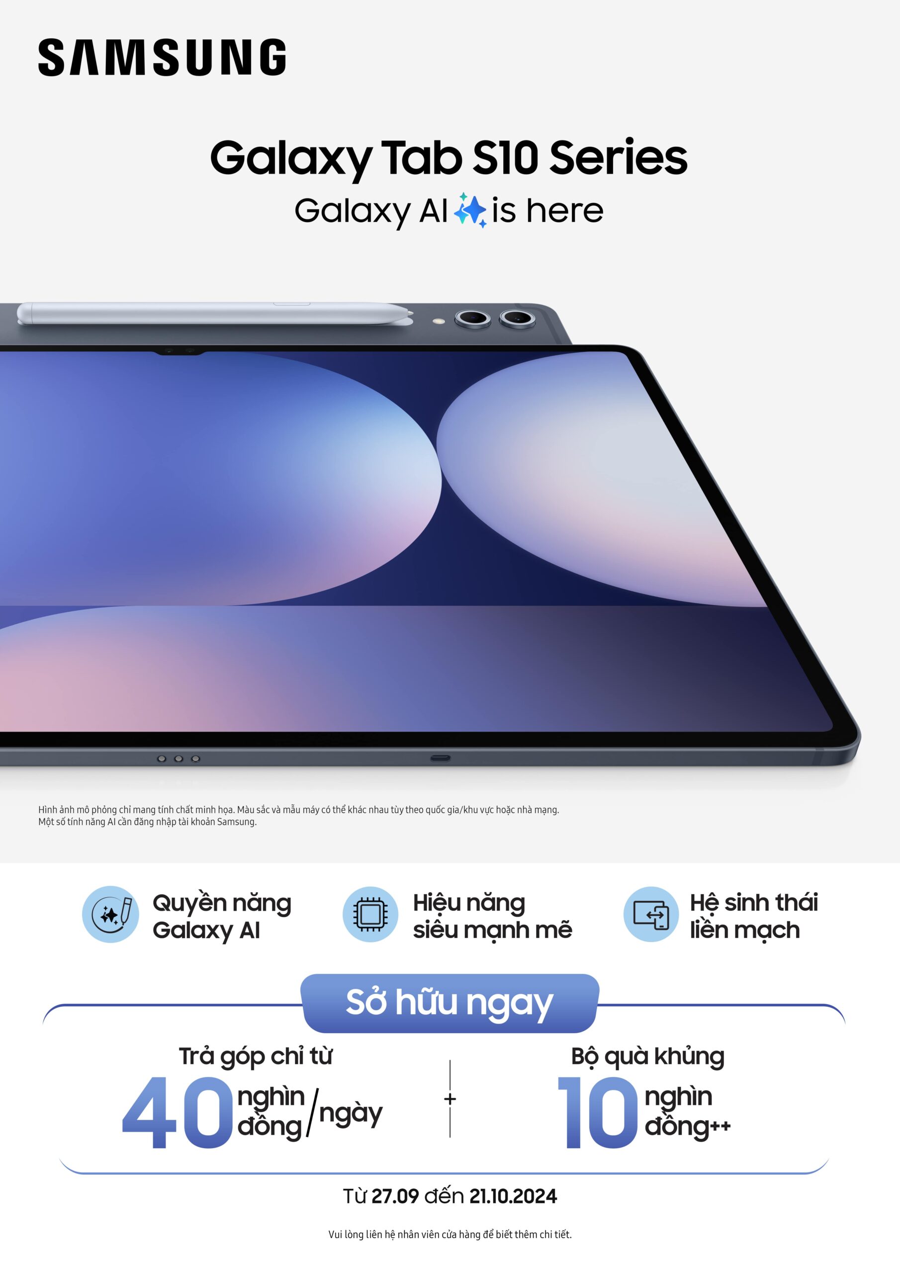 Galaxy Tab S10 series - Dòng máy tính bảng tích hợp AI đầu tiên của Samsung 6