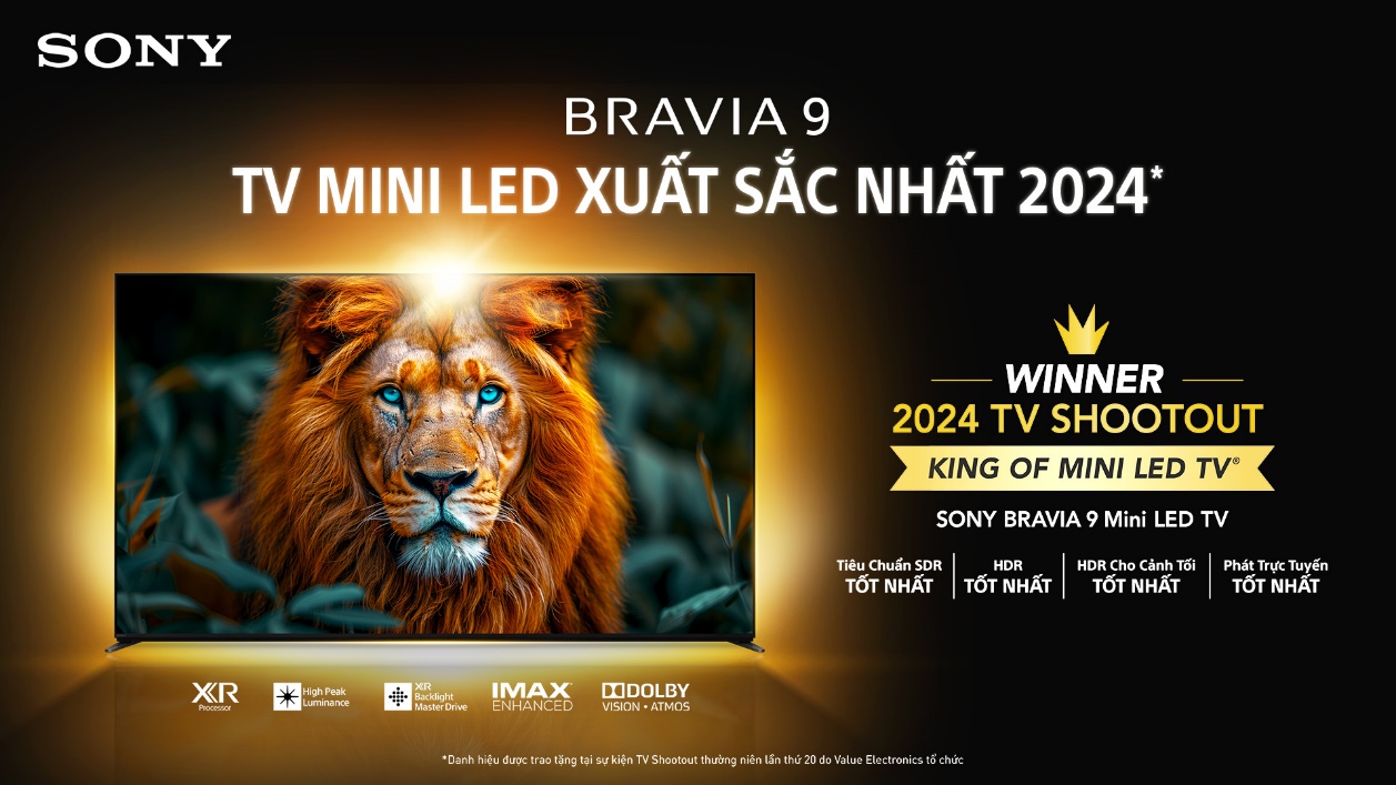 Sony xuất sắc giành hai giải thưởng “King of TV 2024” tại TV Shootout lần thứ 20 1