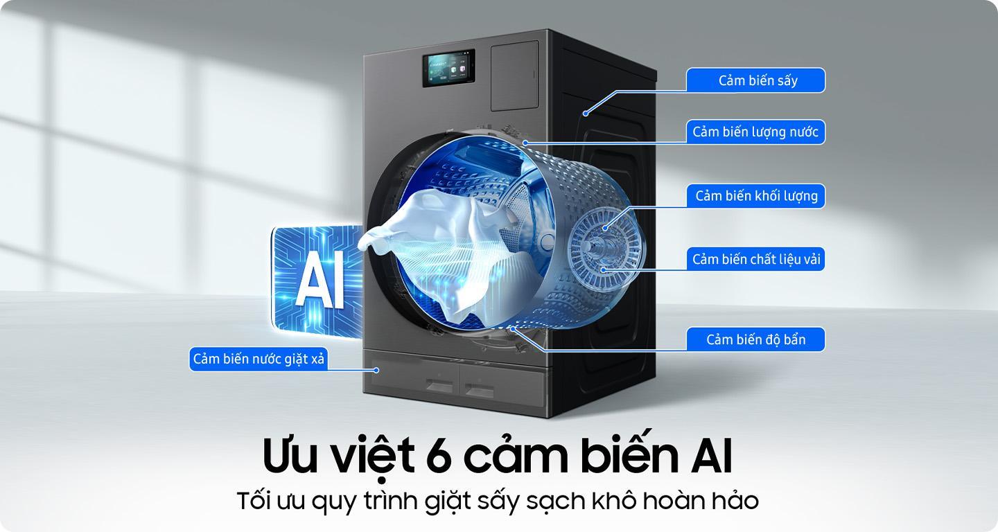 Máy giặt sấy bơm nhiệt Samsung Bespoke AI Heatpump tích hợp nhiều công nghệ đột phá 15