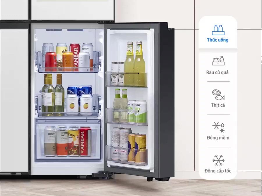 Tủ lạnh Samsung Bespoke AI Family Hub™+ mở bán giá 109.899.900 đồng, ưu đãi giảm 9,9 triệu đồng và tặng thêm máy hút bụi 19