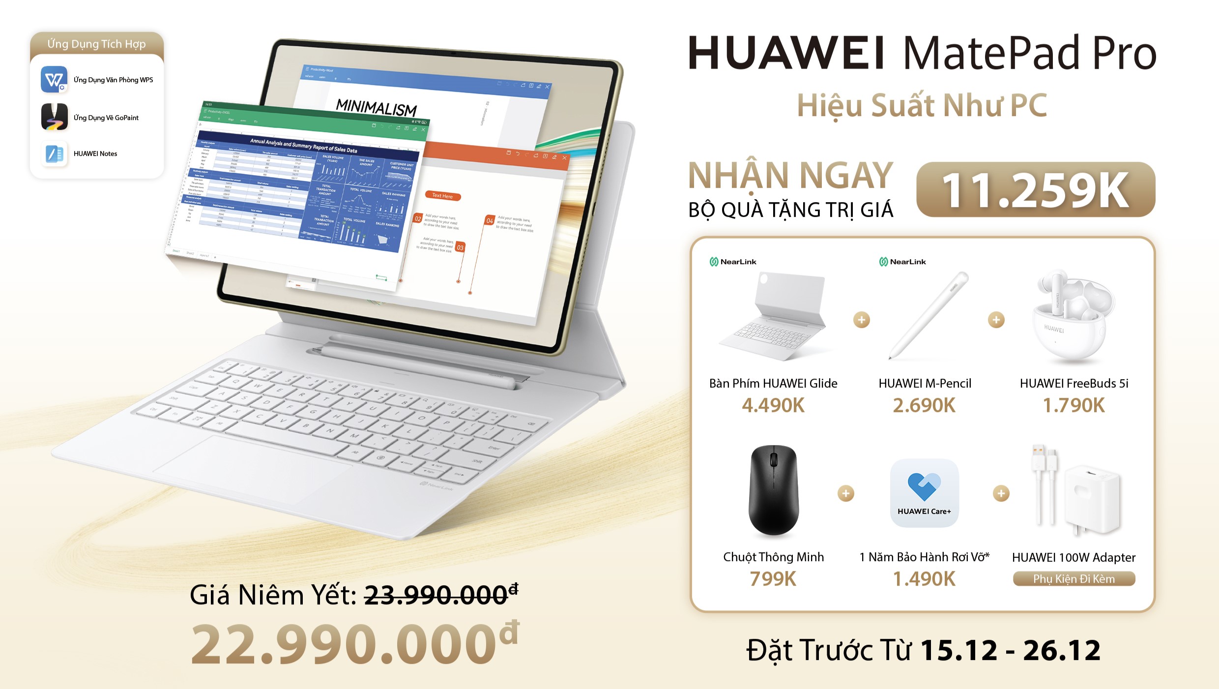 HUAWEI MatePad Pro 12.2 inch chính thức bán tại Việt Nam, tặng kèm quà trị giá hơn 11 triệu đồng 24