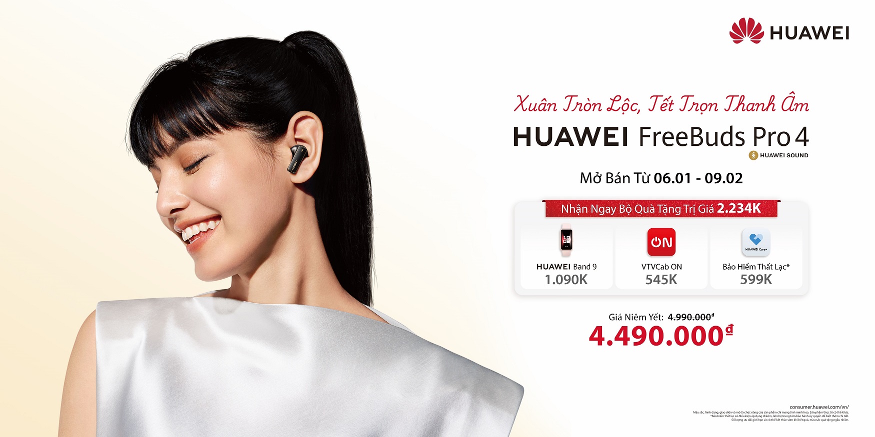 Tai nghe HUAWEI FreeBuds Pro 4 mở bán từ 6/1, ưu đãi giảm giá 500.000 đồng kèm bộ quà tặng trên 2 triệu đồng 18