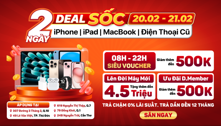 2 ngày deal sốc sắm iPhone, MacBook siêu hời tại Di Động Việt: iPhone 16 Pro Max giá cuối chỉ từ 29,79 triệu đồng 9