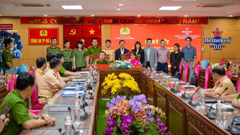 HEINEKEN Việt Nam ký biên bản ghi nhớ cùng Công an Thành phố Đà Nẵng thúc đẩy văn hóa “Uống có trách nhiệm”