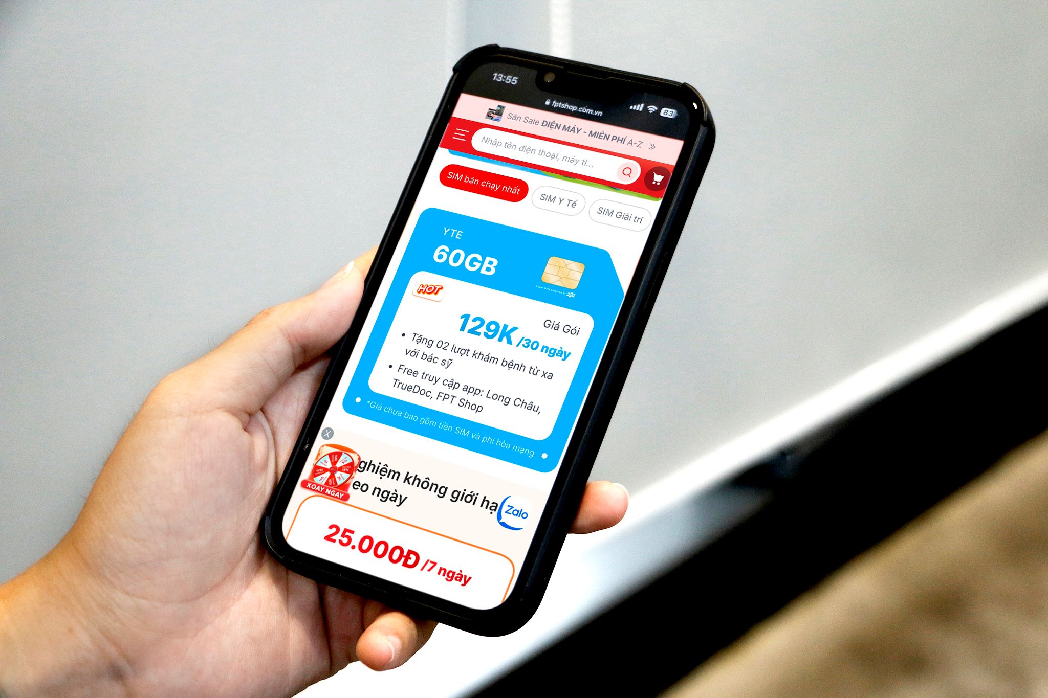 Đăng ký SIM FPT và gói cước Y tế tại FPT Shop – Nhận ngay đặc quyền chăm sóc sức khỏe 10