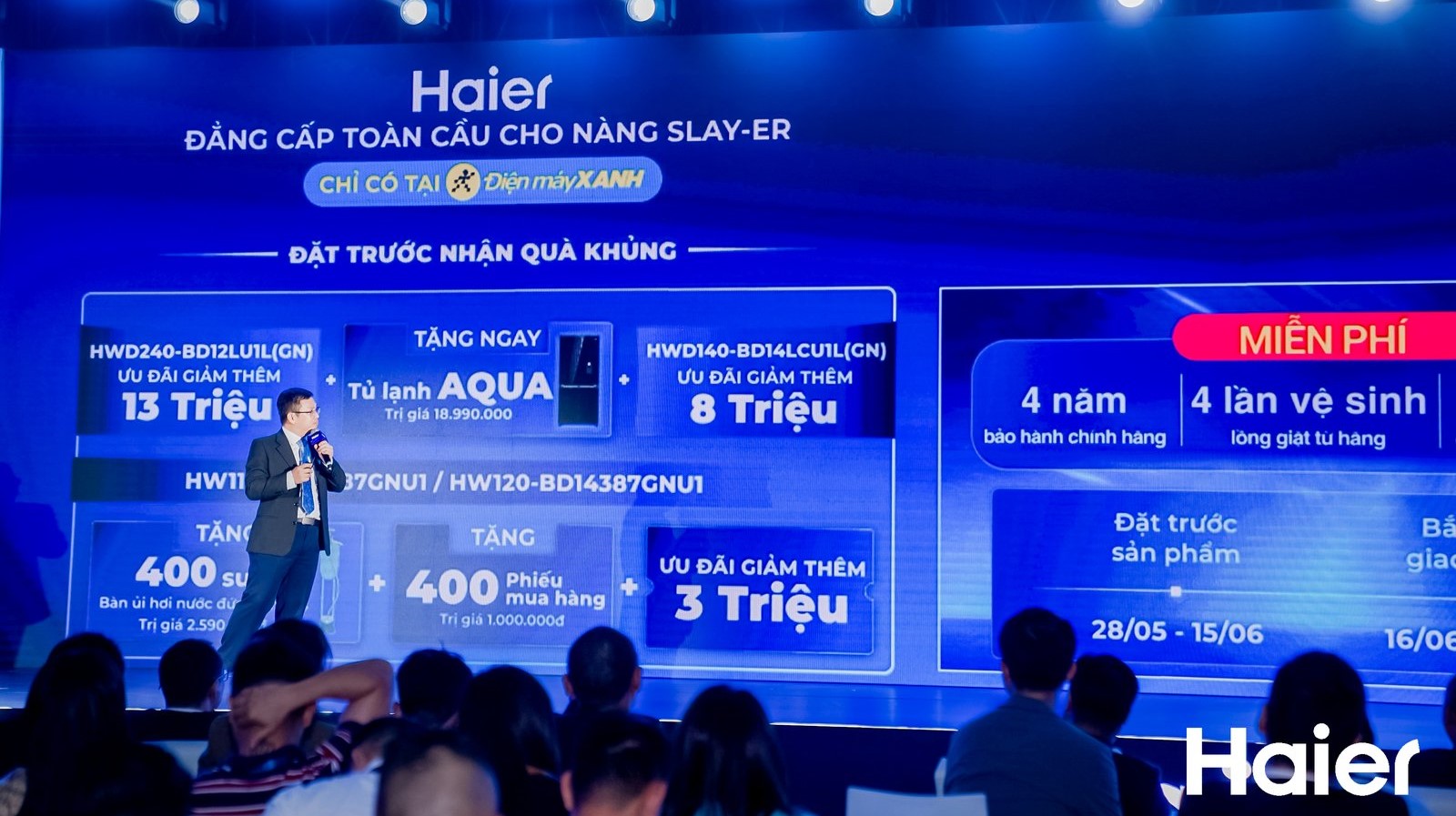Haier chính thức có mặt tại Việt Nam, bán qua hệ thống Điện Máy Xanh 30