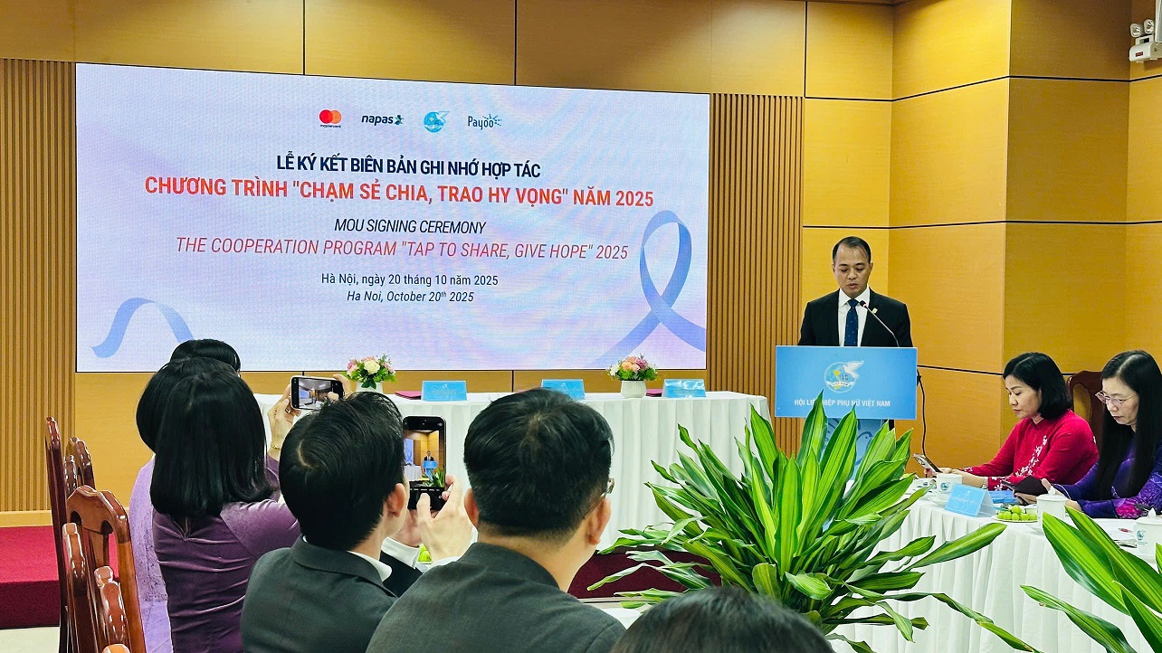 Ký kết hợp tác giữa Trung ương Hội Liên hiệp Phụ nữ Việt Nam, NAPAS, Mastercard và Payoo cho chương trình ‘Chạm sẻ chia, trao hy vọng 2025’” 8